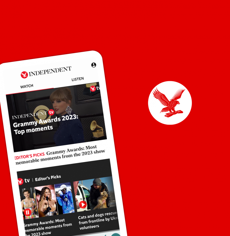 The Independent mobile app