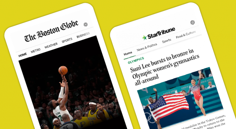 Boston Globe & Star Tribune mobile apps on Pugpig Bolt