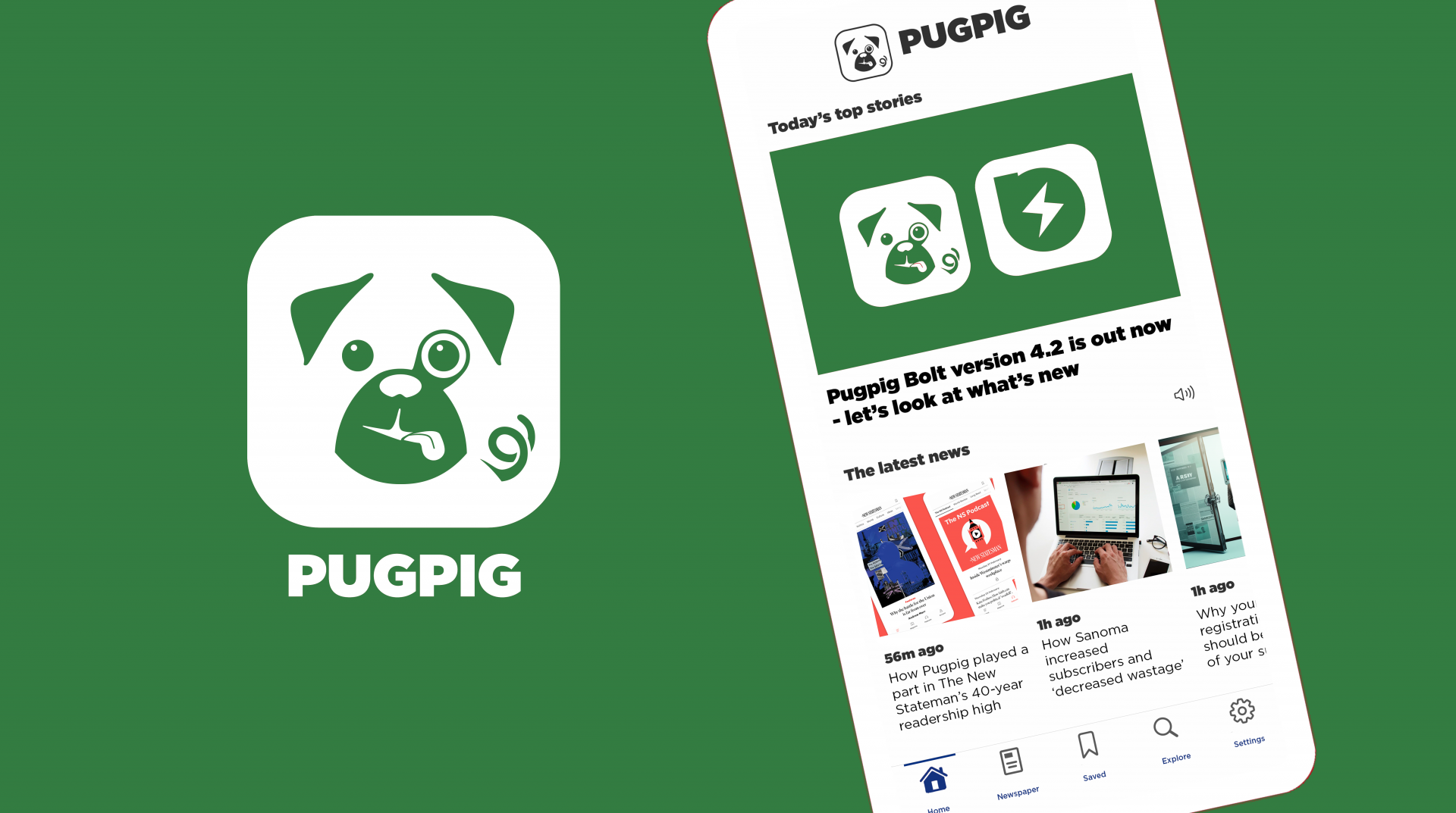 Pugpig Bolt 4.2 launch