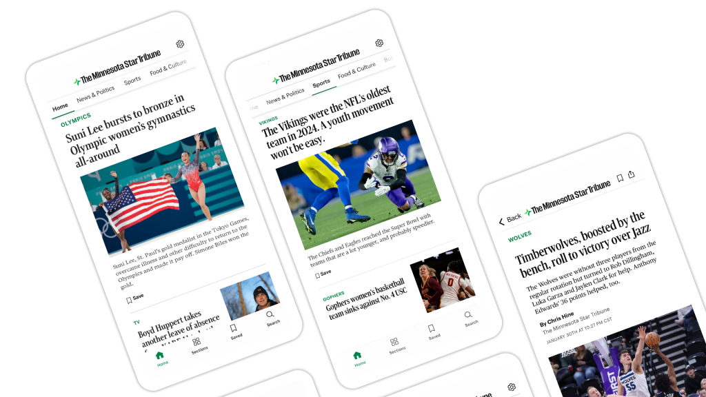 The Minnesota Star Tribune app